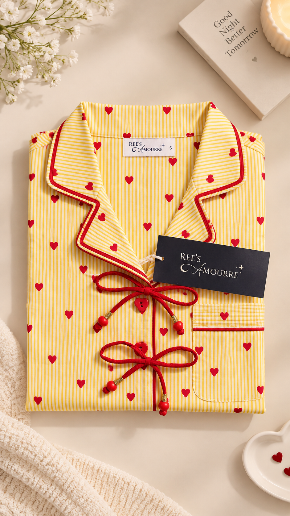 Cupid's Kiss 3-Piece Nightsuit