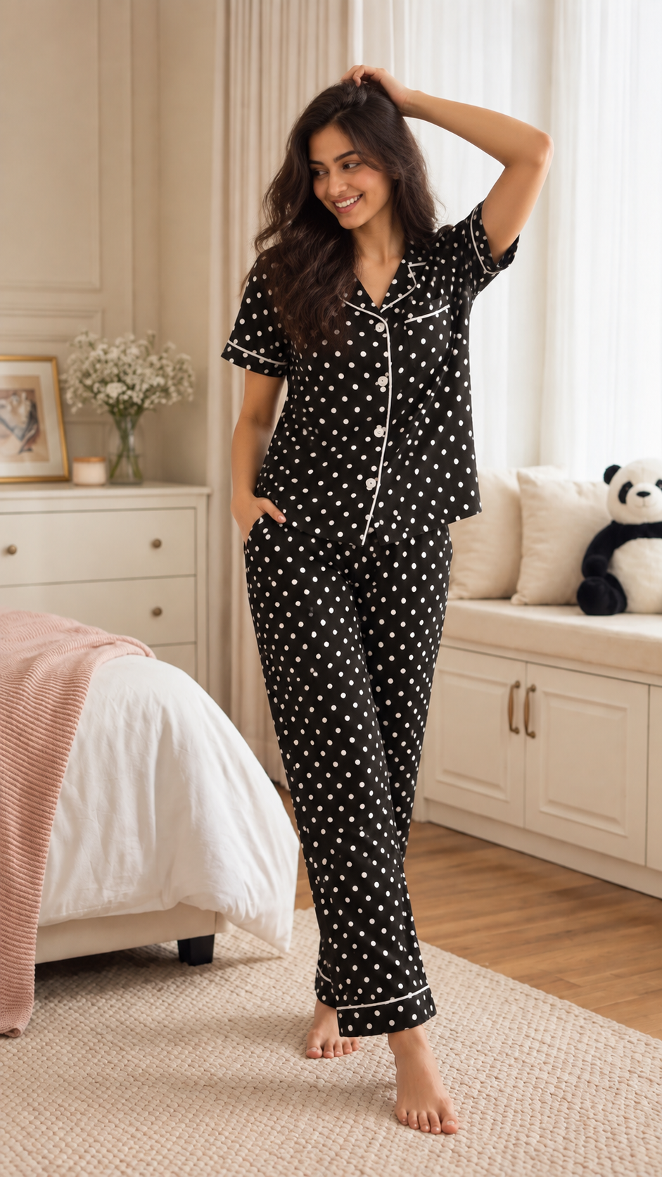 Moonlit Polka Nightsuit