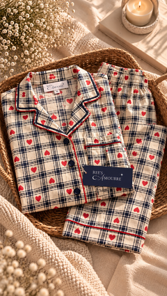 Cupid's Check Nightsuit