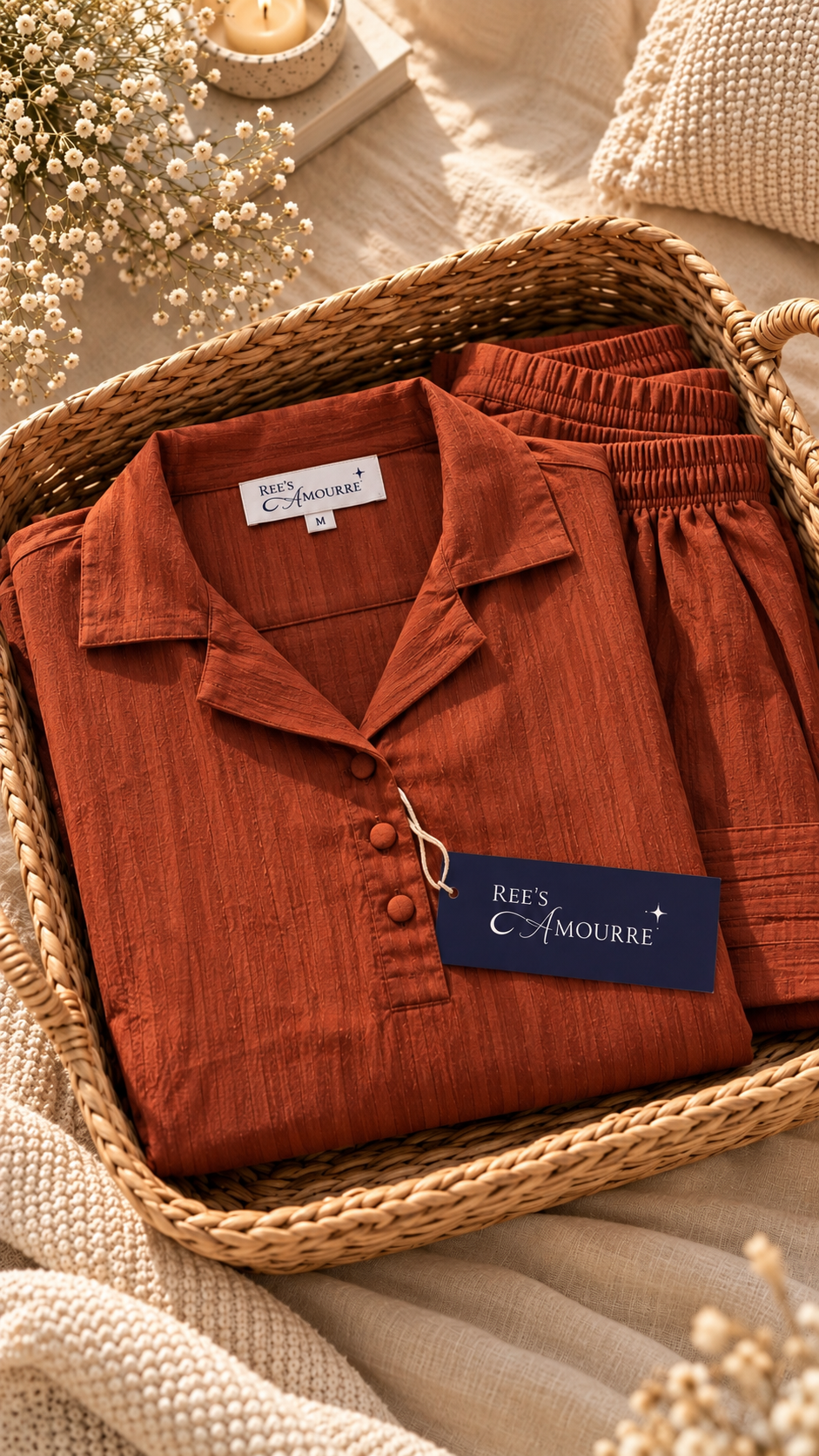 Rust Bloom Nightsuit