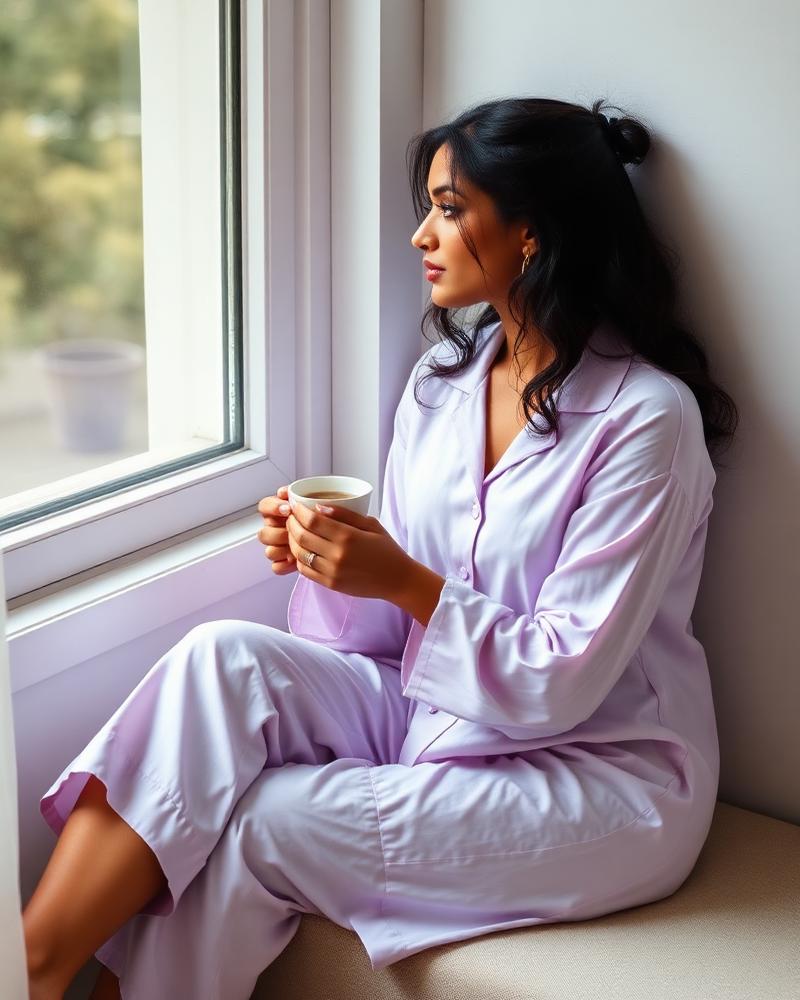Luna Silk Satin on Riya
